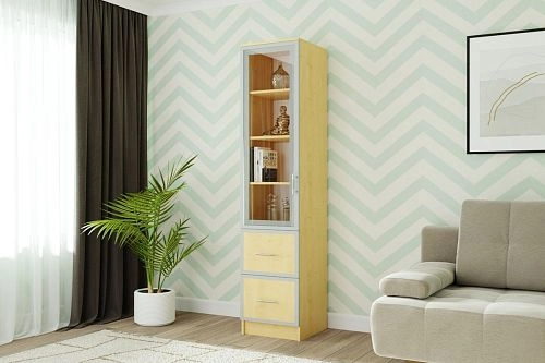 Книжный шкаф Альма-4 Клён - фото 1