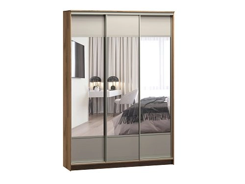 Шкаф-купе Борнео-3.6 Дуб Делано/Слоновая Кость - фото 2