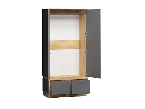 Шкаф распашной Exeed-2 Графит - фото 2