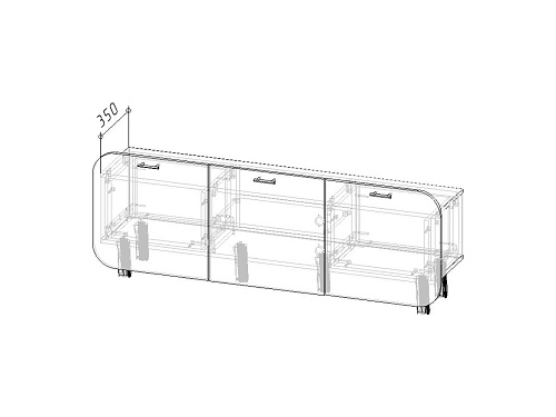ТВ тумба Модерн+2v2 - фото 3