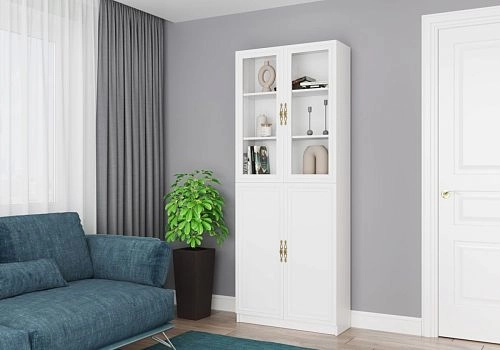 Книжный шкаф Карлос-030 Белый - фото 4