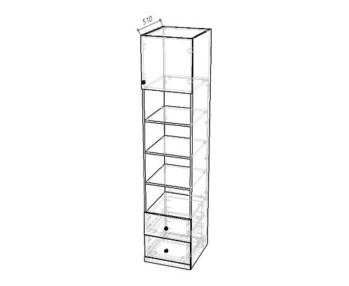 Пенал Стрекоза Mini-3 Белый - фото 2