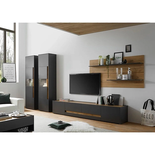 Стенка Анси-4 Антрацит - фото 1