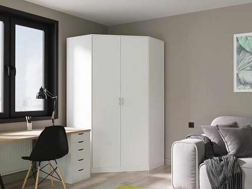 Шкаф угловой Алиса-6 Белый - фото 1