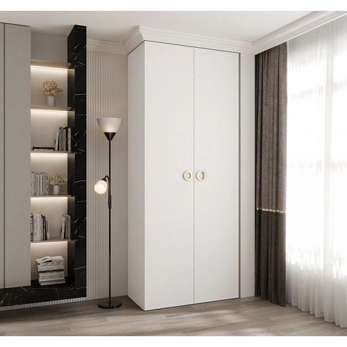 Шкаф распашной Хилтон-2.2 Белый - фото 2