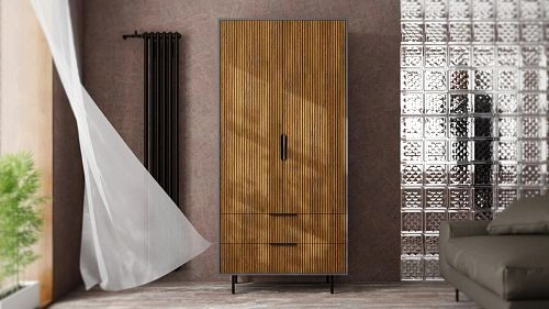 Шкаф распашной Верия-2 Графит - фото 1