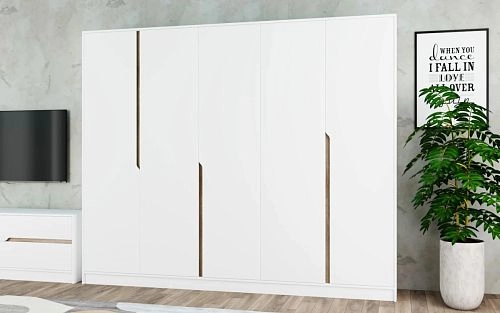 Шкаф распашной Бонди-5 Белый - фото 1