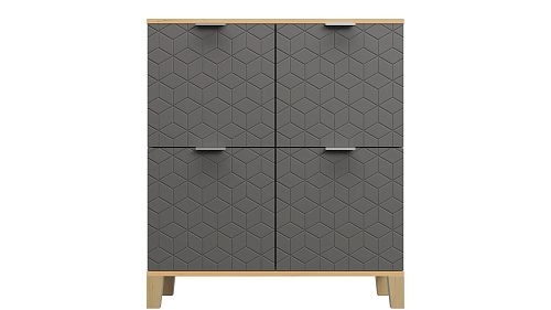 Комод Марвин Йорк 5 фрезеровка 2 Графит - фото 2