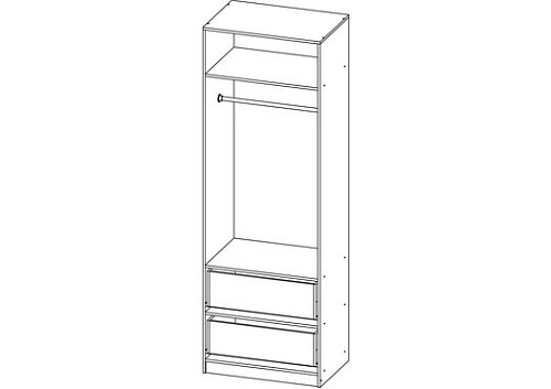 Шкаф распашной Карлос-032 Белый - фото 5