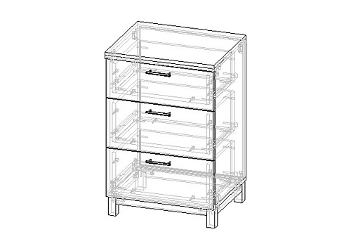 Комод Техас-1 МДФ - фото 3