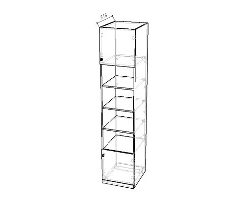 Стенка детская Стрекоза-1 Белый - фото 9