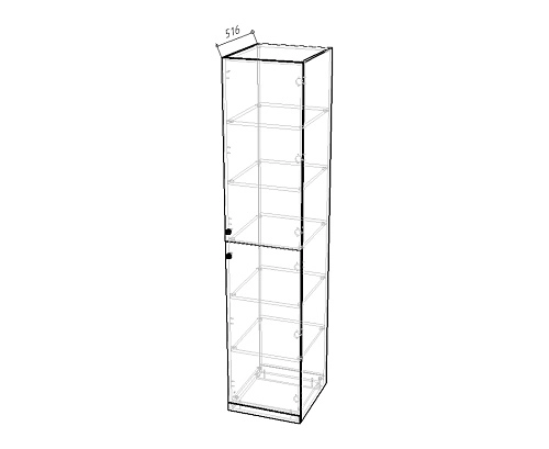 Пенал Банни-1 Пастельно-Синий - фото 3