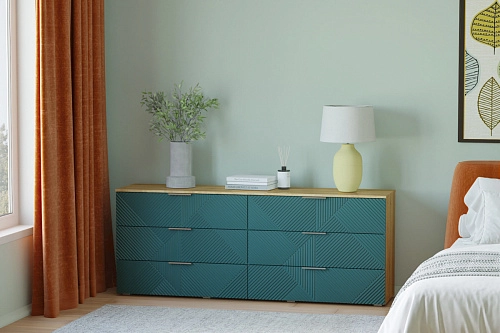 Комод Салерно NEW 6 Аквамарин - фото 1