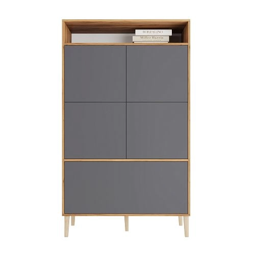 Стеллаж Скарлет-9 Графит - фото 4