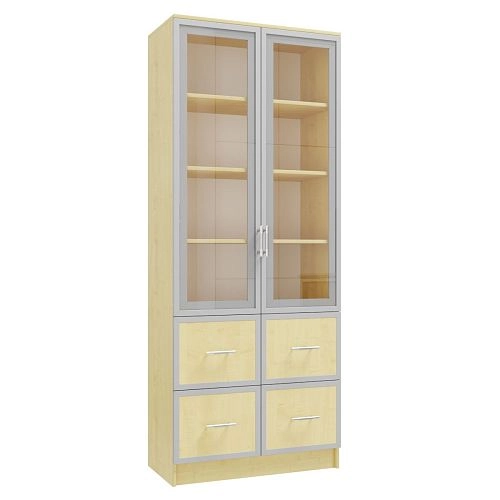 Книжный шкаф Альма-10 Клён - фото 3