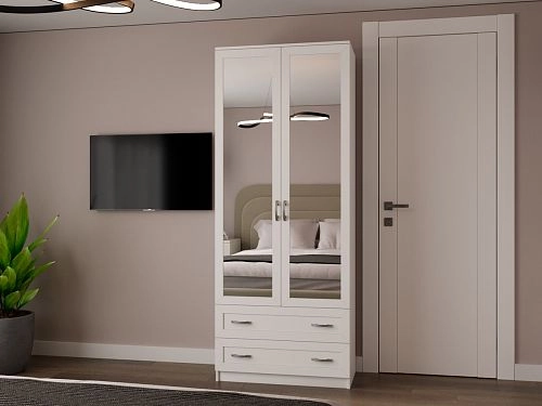 Шкаф распашной Стелла-10 Белый - фото 1