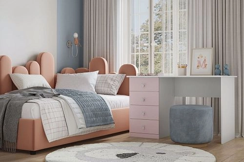 Письменный стол Банни-2 Розовый Лайт - фото 1