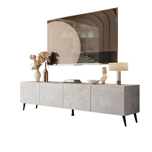 ТВ тумба Виго-1 на ножках Ателье Светлое - фото 2