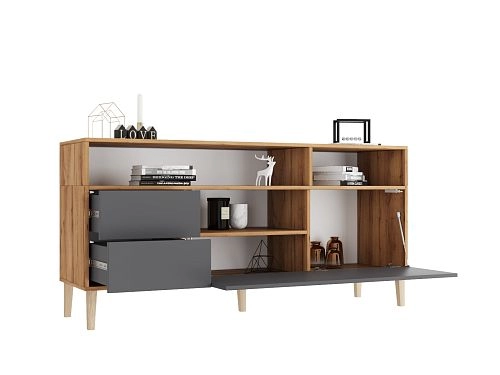 ТВ тумба Скарлет Графит - фото 2