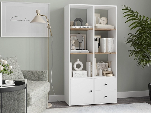 Стеллаж Оренсе-9 Белый - фото 1