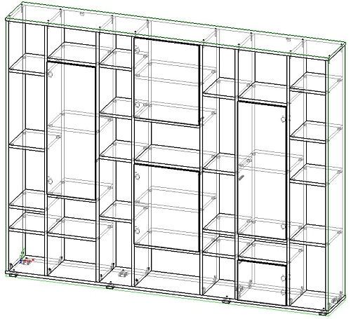 Стеллаж Куб-5 Белый МДФ - фото 2