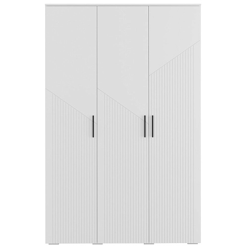 Шкаф распашной Синтра 3 Белый - фото 3