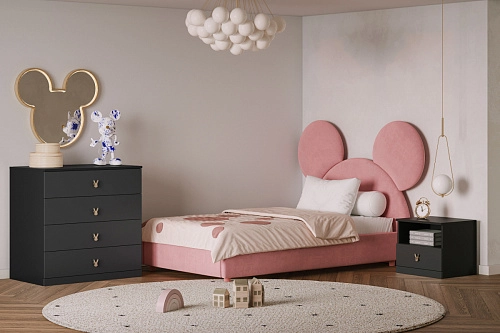 Стенка детская Банни-3 Черный Агат - фото 1