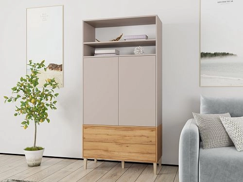 Шкаф распашной Скарлет-13 Дуб Золотистый - фото 1