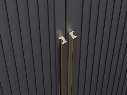 Шкаф распашной Брей-5 Хит с антресолью с зеркалами Черный - фото 4