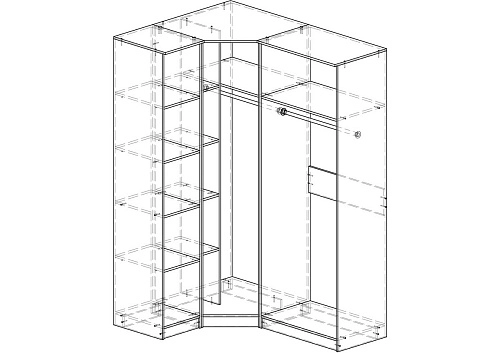 Шкаф угловой Меркурий-1 - фото 2