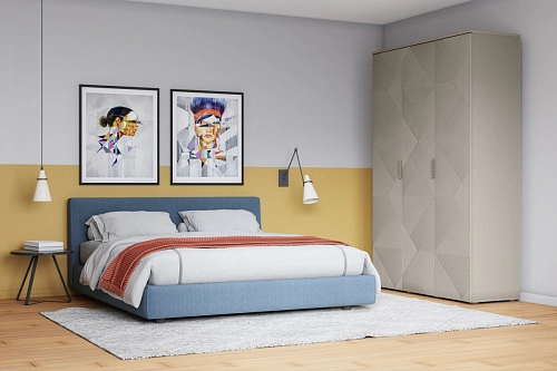 Шкаф распашной Салерно NEW 3 Кашемир - фото 1