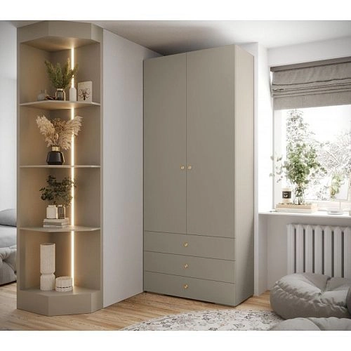 Шкаф распашной Люксор-2.3 Кашемир - фото 1