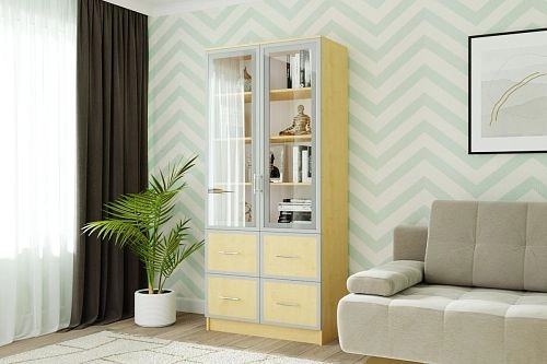 Книжный шкаф Альма-10 Клён - фото 1