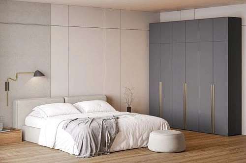 Шкаф распашной Эдинбург-6 с антресолью Графит - фото 1