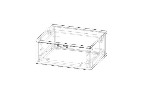 Тумба прикроватная подвесная Тоди-1 Графит - фото 3