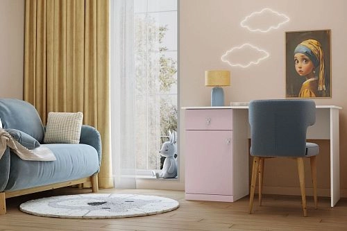 Письменный стол Банни-5 Розовый Лайт - фото 1