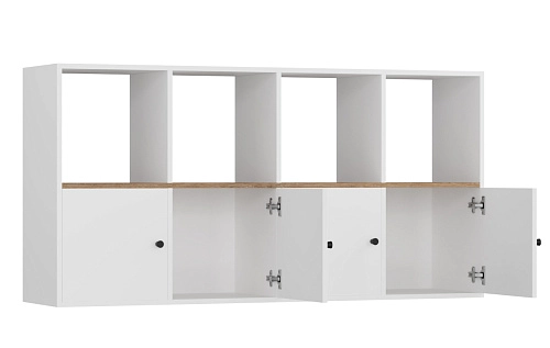 Стеллаж Оренсе-8 Белый - фото 4