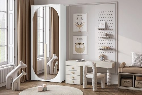 Шкаф распашной Брей-1.2 Белый - фото 1