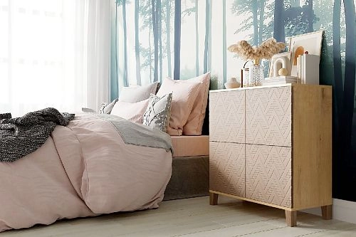 Комод Марвин Йорк 5 фрезеровка 4 Роза - фото 1