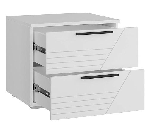 Тумба прикроватная Синтра 2 Белый - фото 4