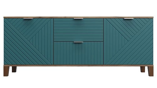 Комод Марвин Йорк 1 фрезеровка 11 Аквамарин - фото 3