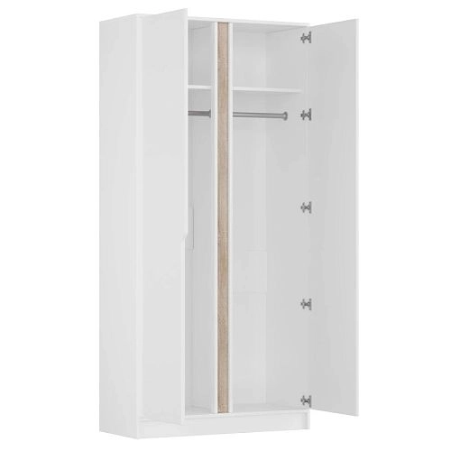 Шкаф распашной Бонди-2 Белый - фото 4