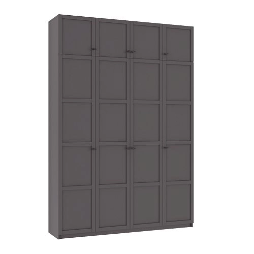 Шкаф распашной Скаген-4 с антресолью Графит - фото 3