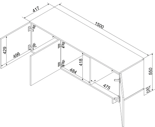 ТВ тумба Алма-2 - фото 4