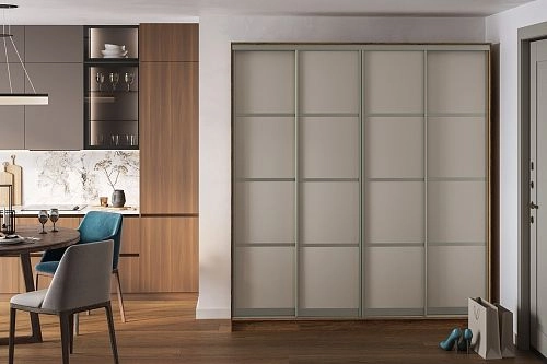 Шкаф-купе Борнео-4.2 Дуб Делано/Слоновая Кость - фото 1