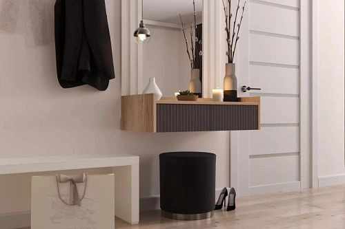 Тумба подвесная Салерно 2.3 Графит - фото 1