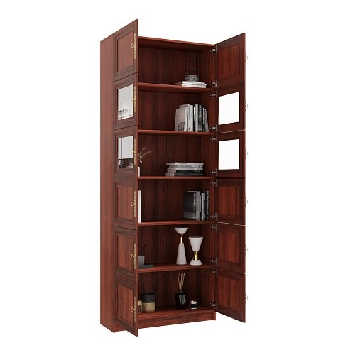 Шкаф книжный Карлос-050 Орех Итальянский - фото 2