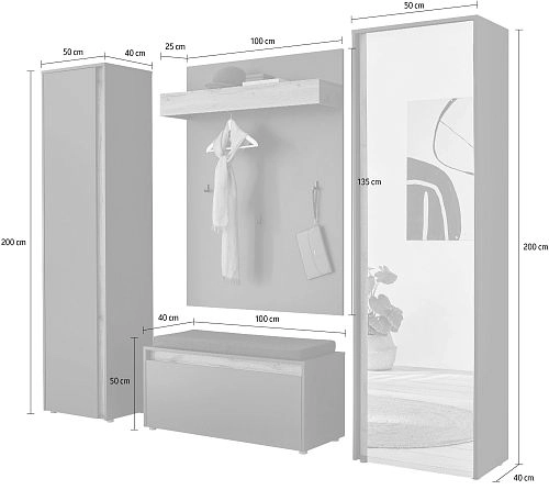 Прихожая Анси-4 Антрацит - фото 3