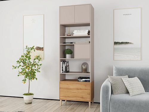 Стеллаж Скарлет-7 Дуб Золотистый - фото 1