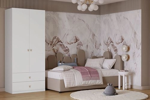 Шкаф распашной Банни-2.2 Белый - фото 8